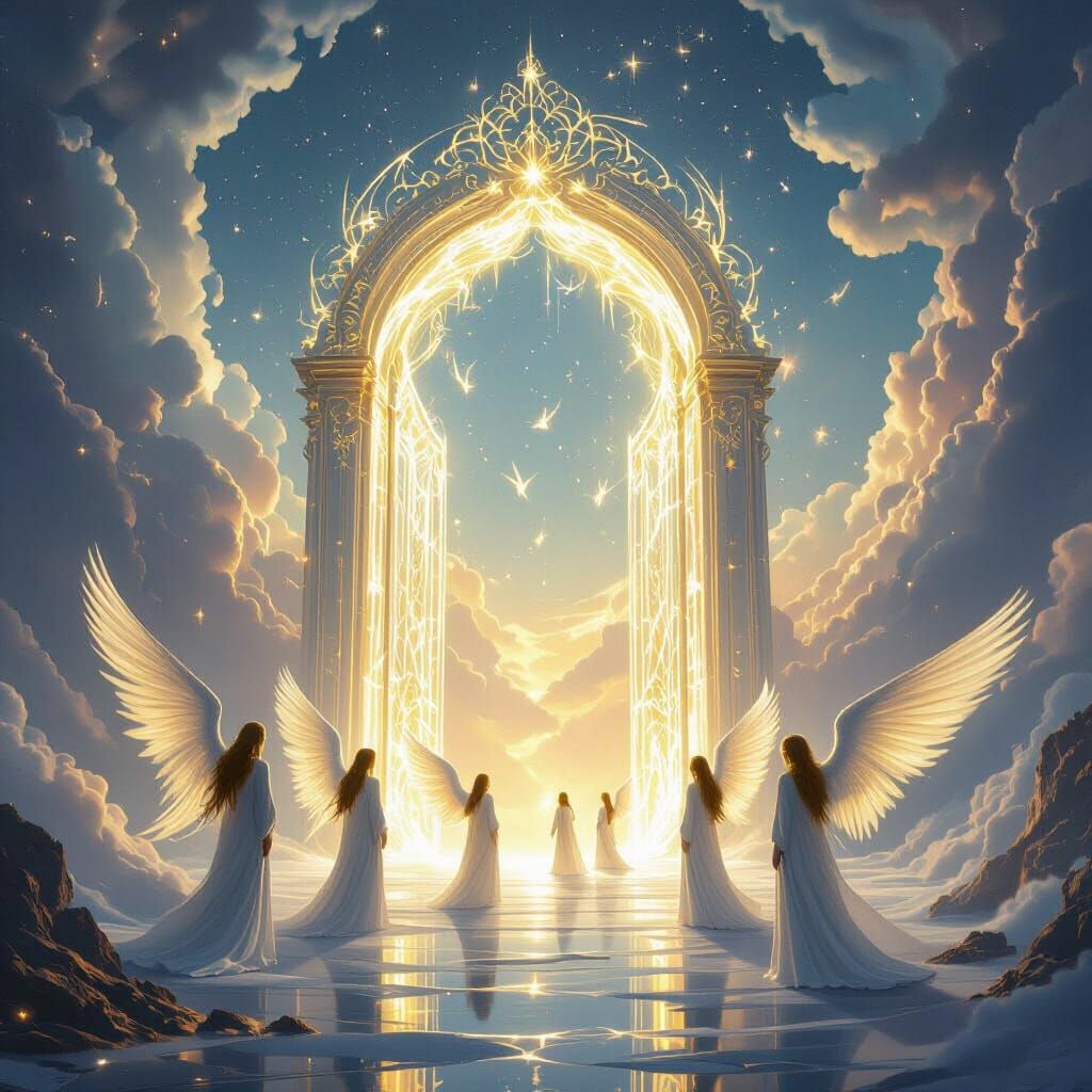 Ethereal Gate to Heavenly Realm Concept Art