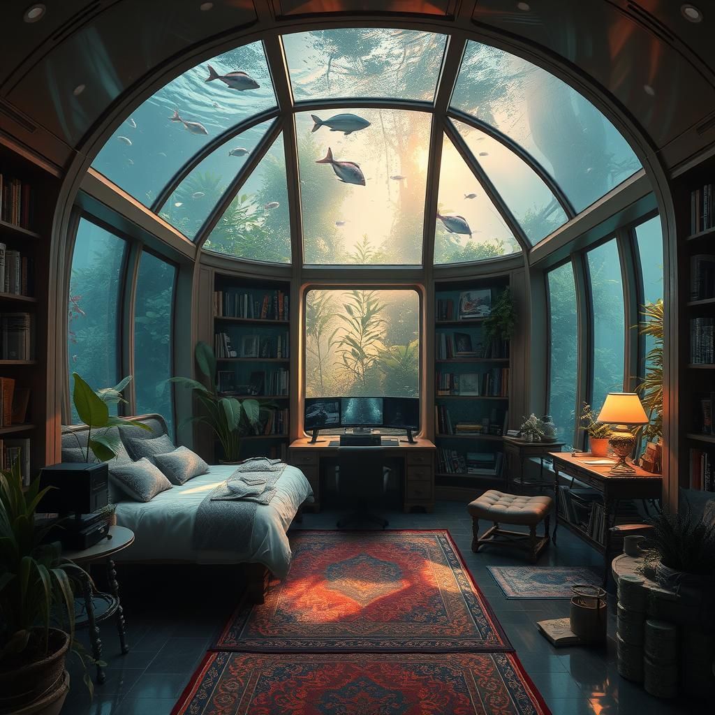 underwater bedroom