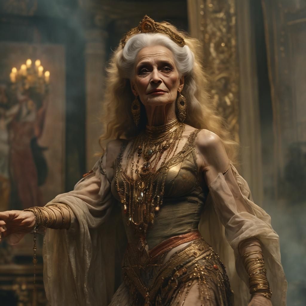 Transvestite Salome Dance in Gustave Moreau Style