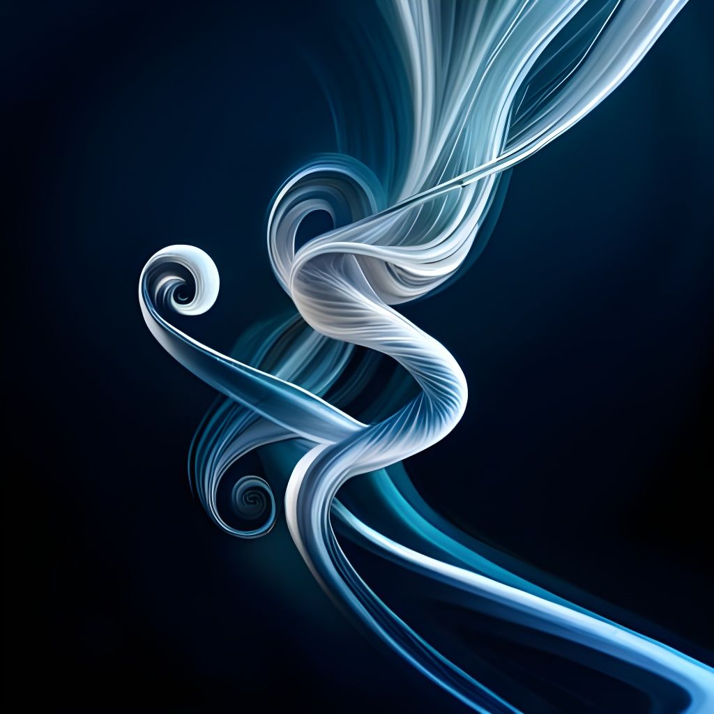 Zentangle Smoke Pattern: AI Generated Image