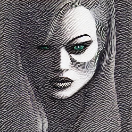 Surreal Cyborg Love Story with Vivid Textures