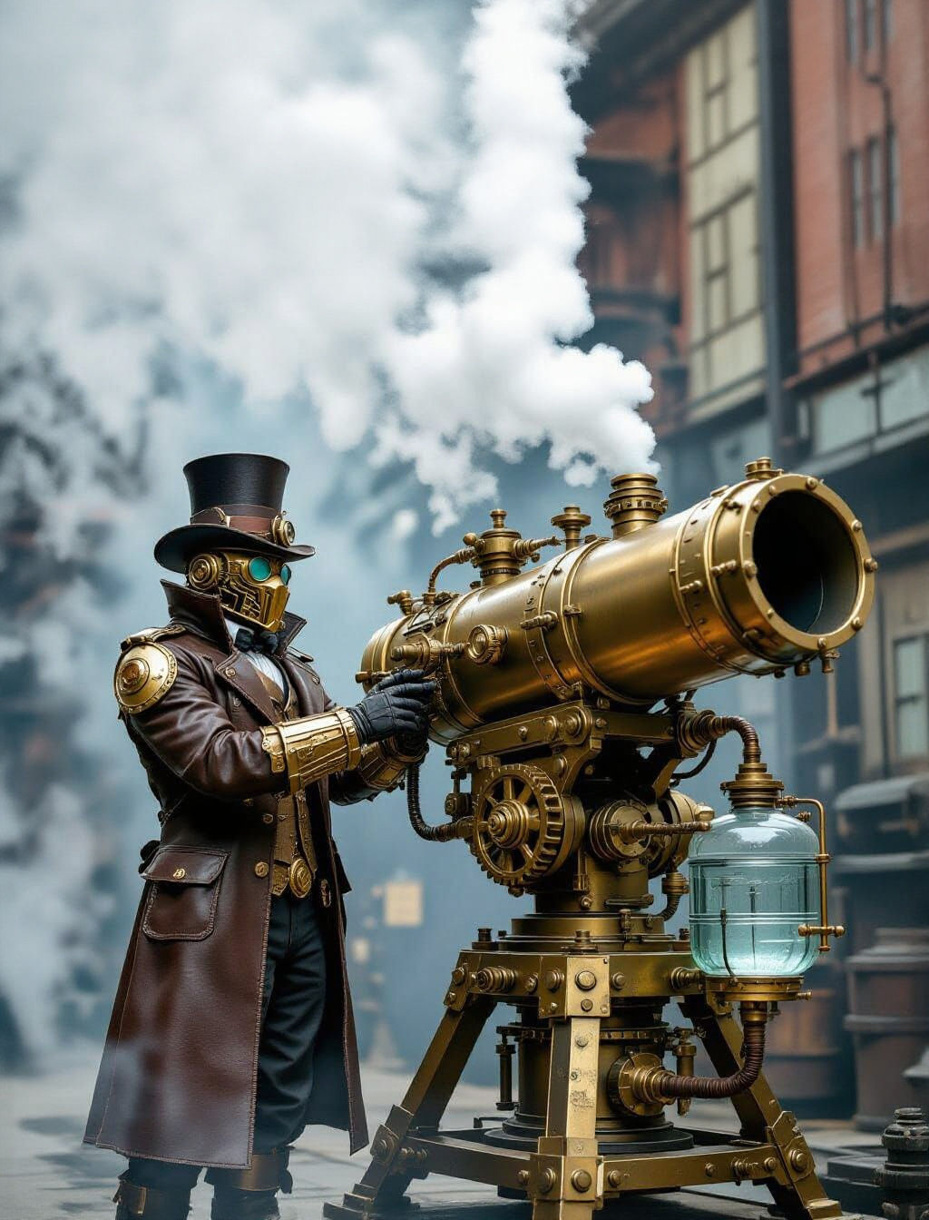 Steampunk Warforged Artificer Constructs Steam Cannon