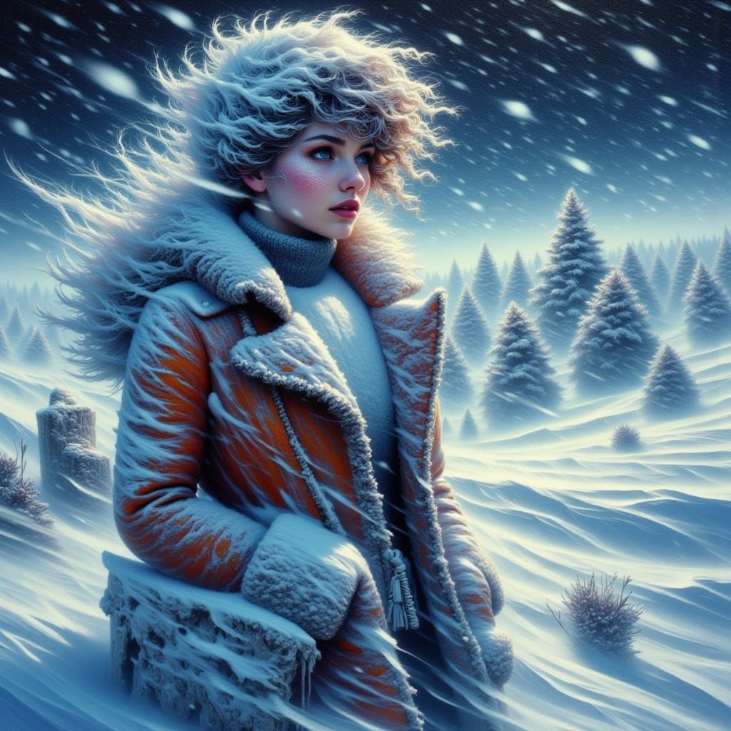 Woman in Winter Wonderland