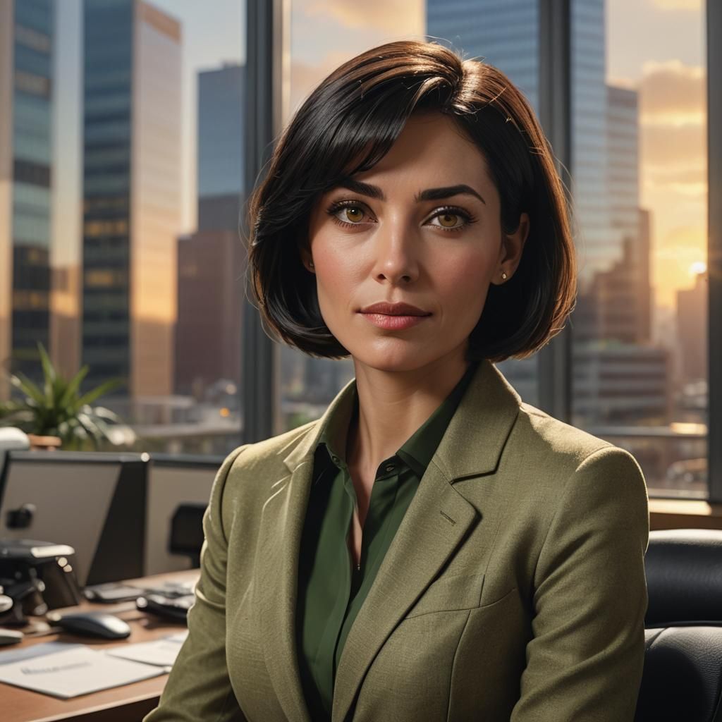 Spanish Woman Portrait in Hyperrealistic Style