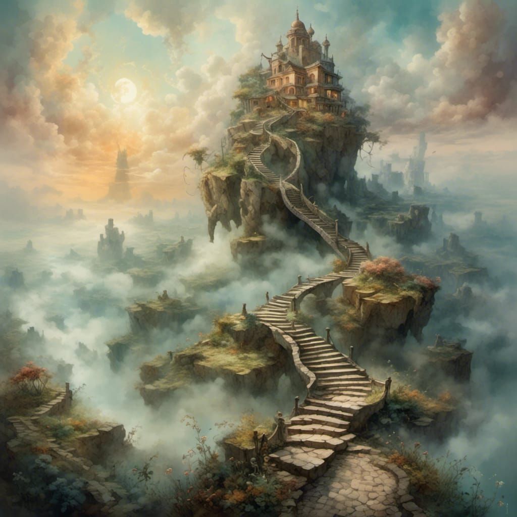 Tower in the clouds