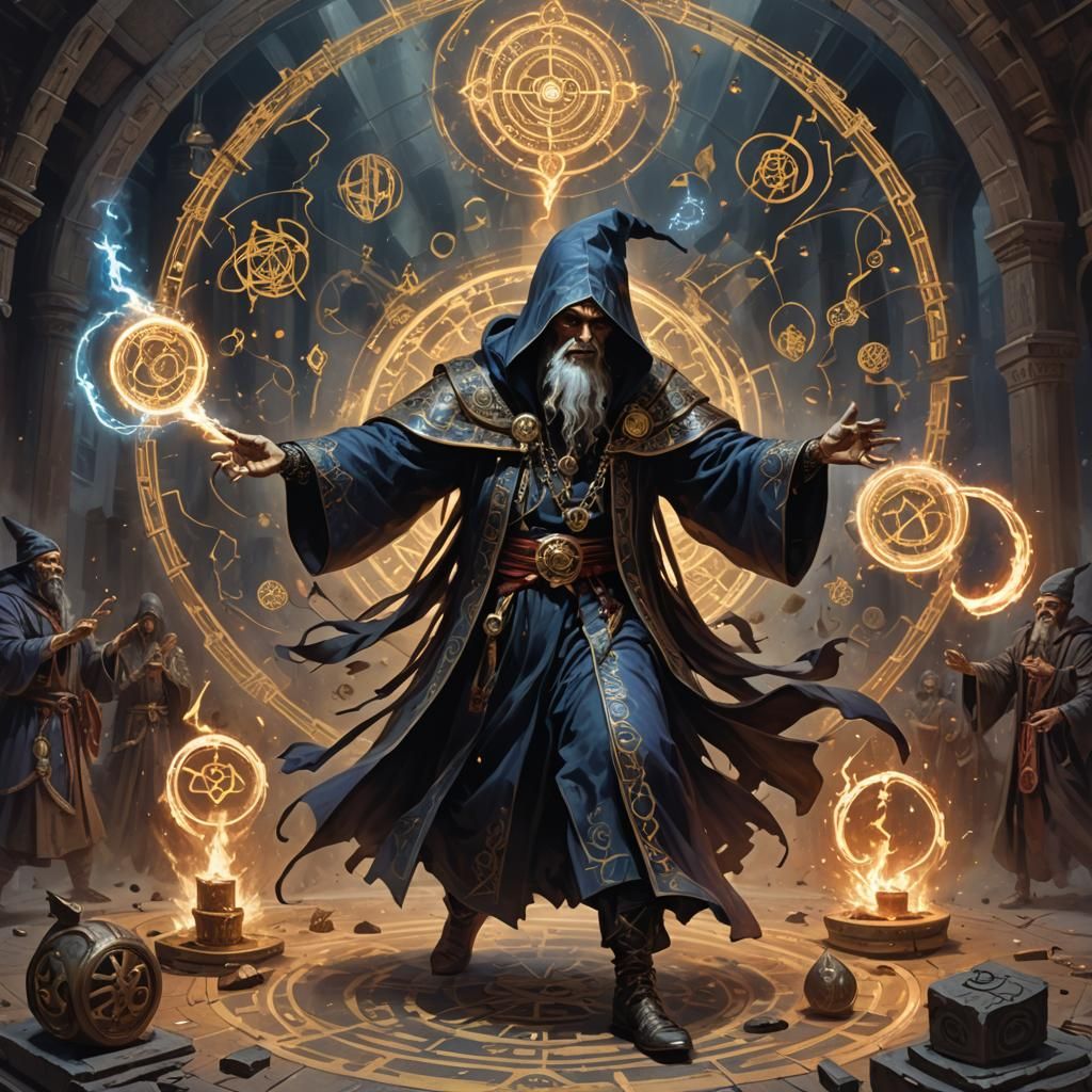 Sinister Sorcerer Performing Grand Ritual