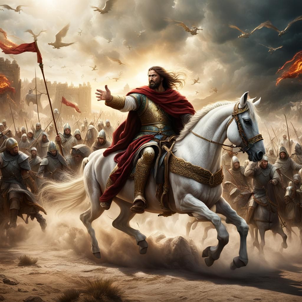 Jesus Christ's Second Coming: A Matte Painting