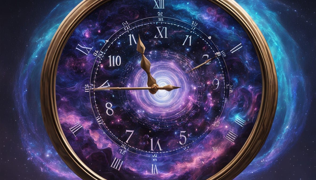 Galactic Countdown in Fantastical Hyper-Realism