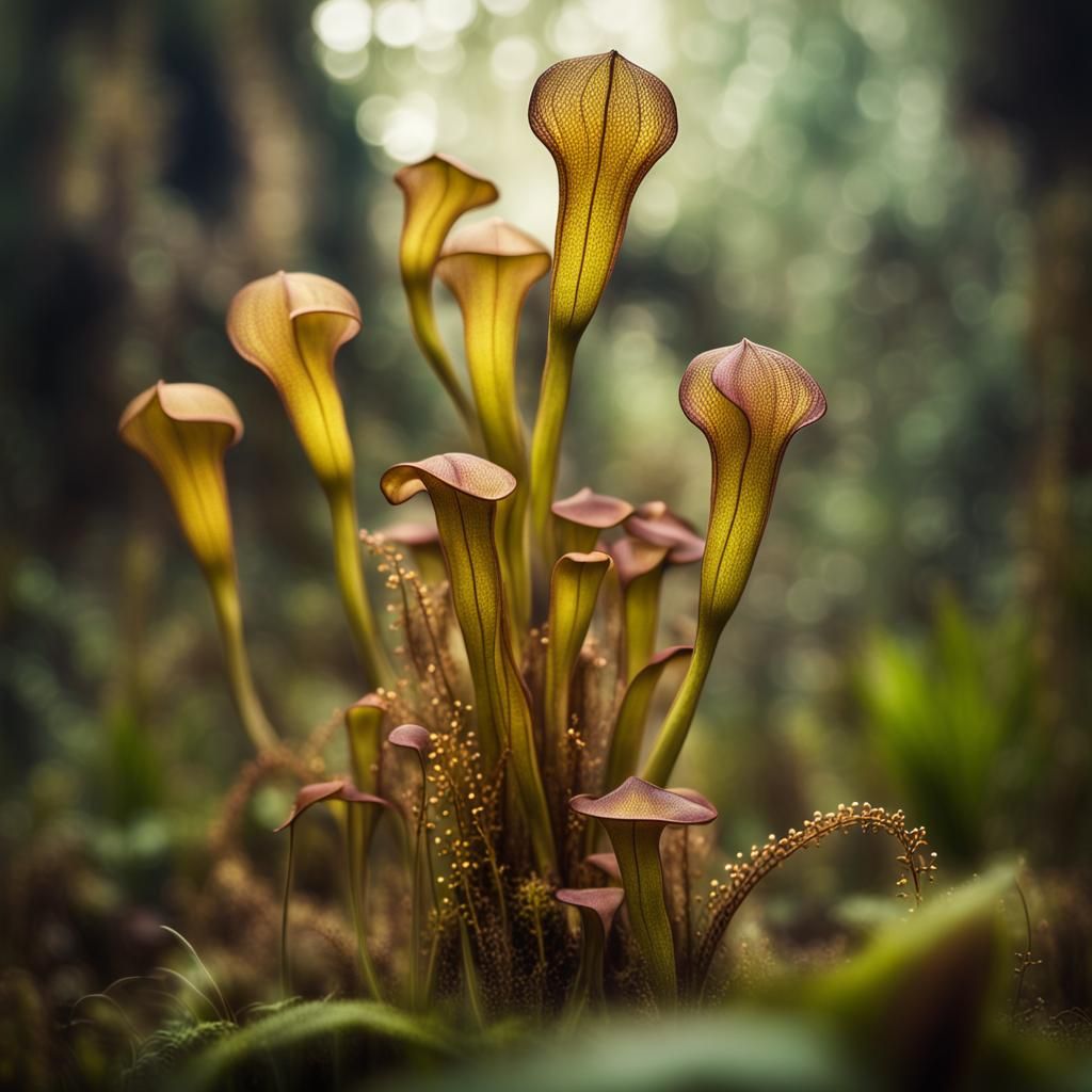 Lush Jungle City in Gold Embodies Duality