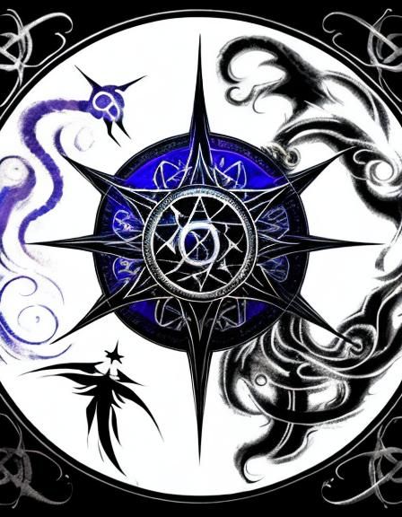 Ethereal Beauty Sigil Design: Occult Horror Symbol