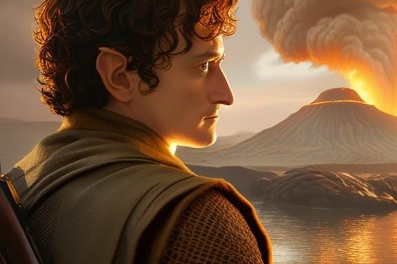 Frodo at Mount Doom