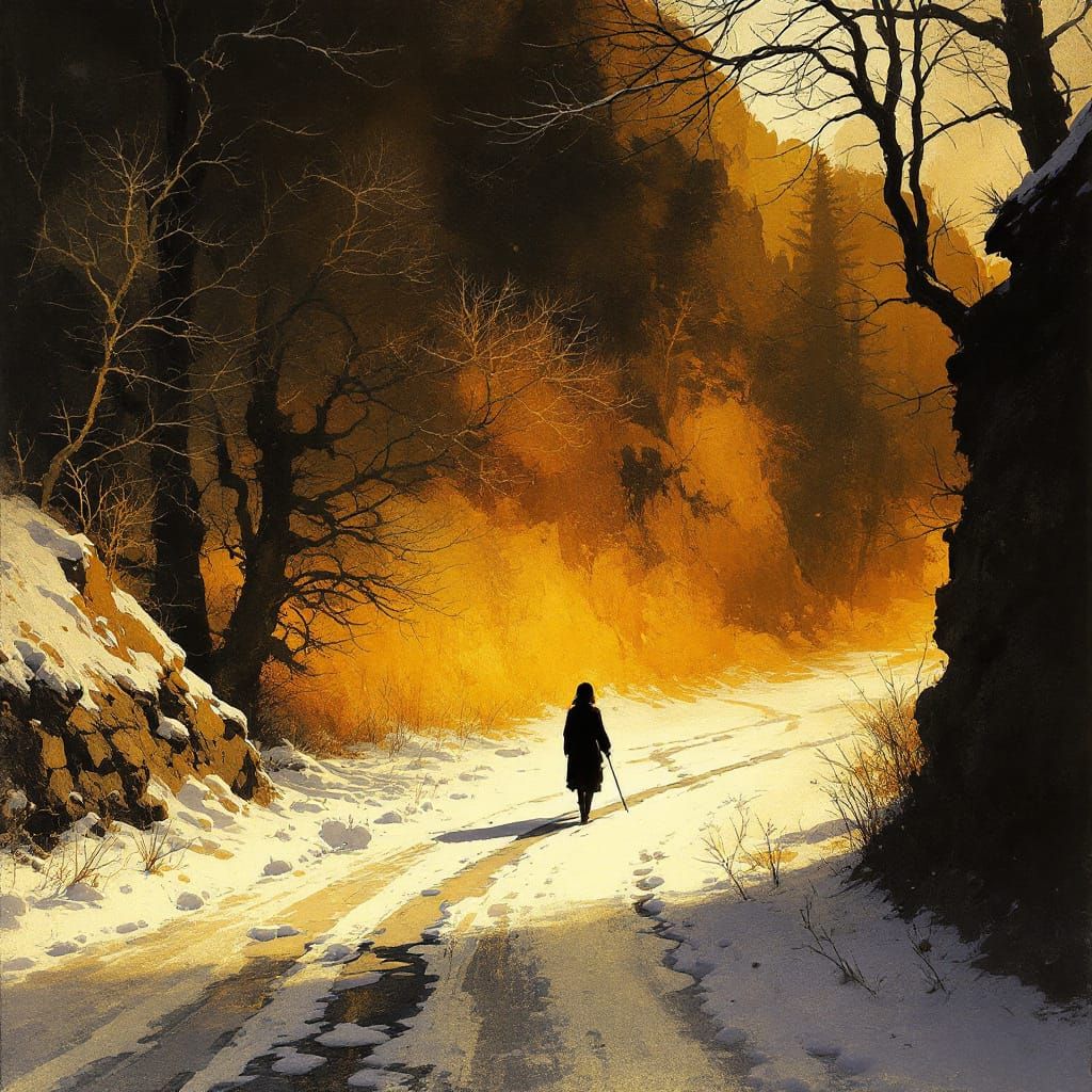 Amber Luminosity in Shadowed Streets