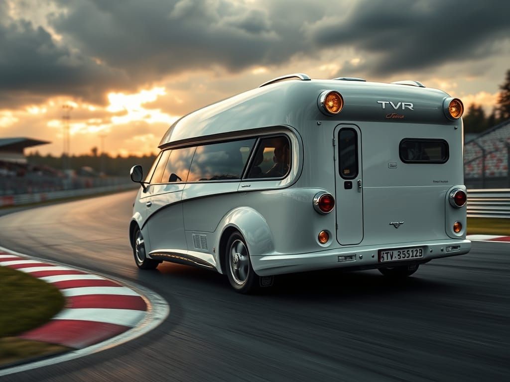 Steampunk 2025 TVR Tuscan Motorhome Cruises Nordschleife in ...
