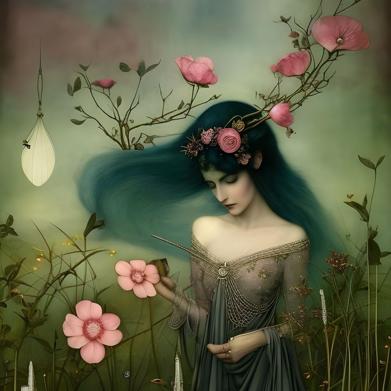 Delicate Surrealism: Tragic Beauty in Pink Hues