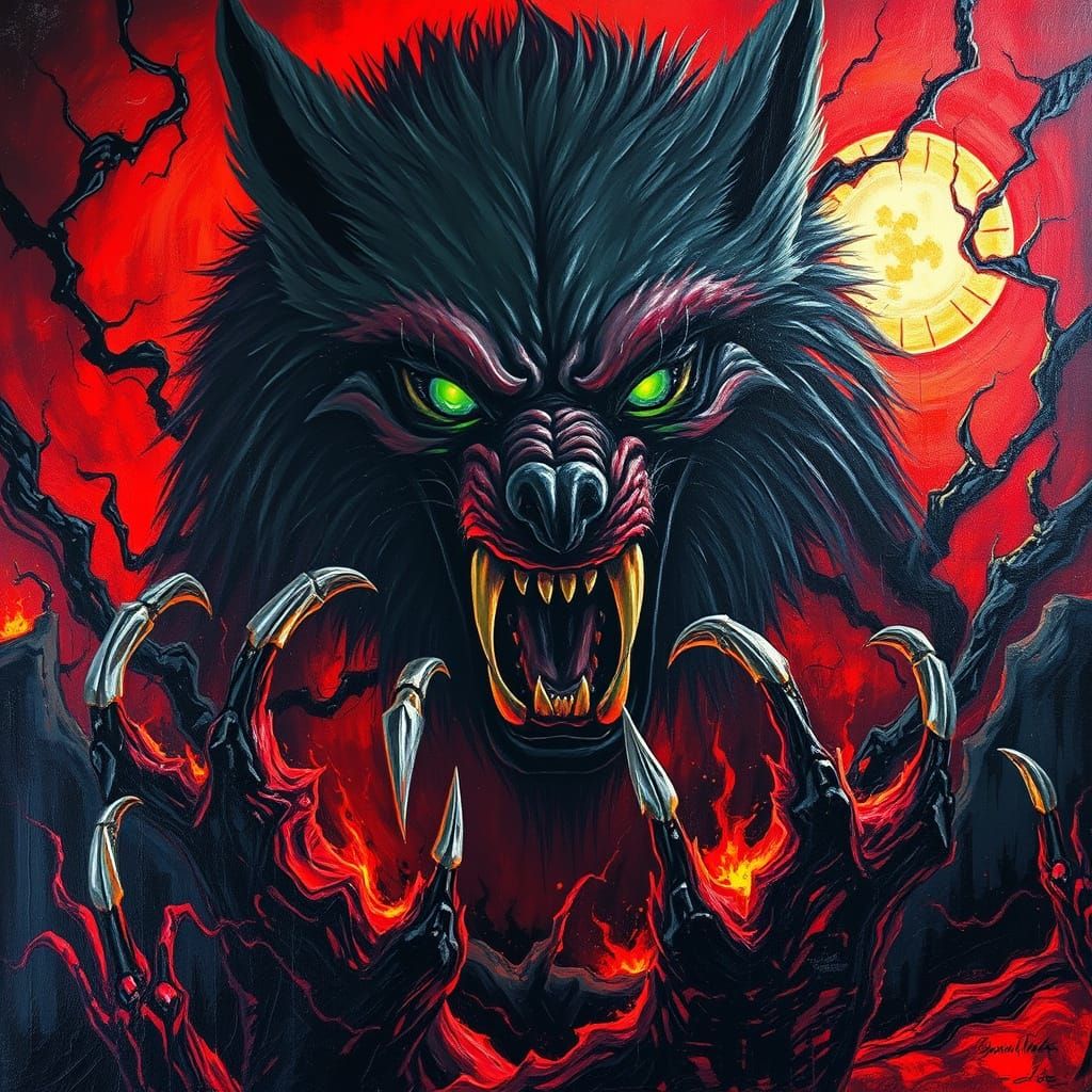 Eldritch Nightmare in Impasto Style