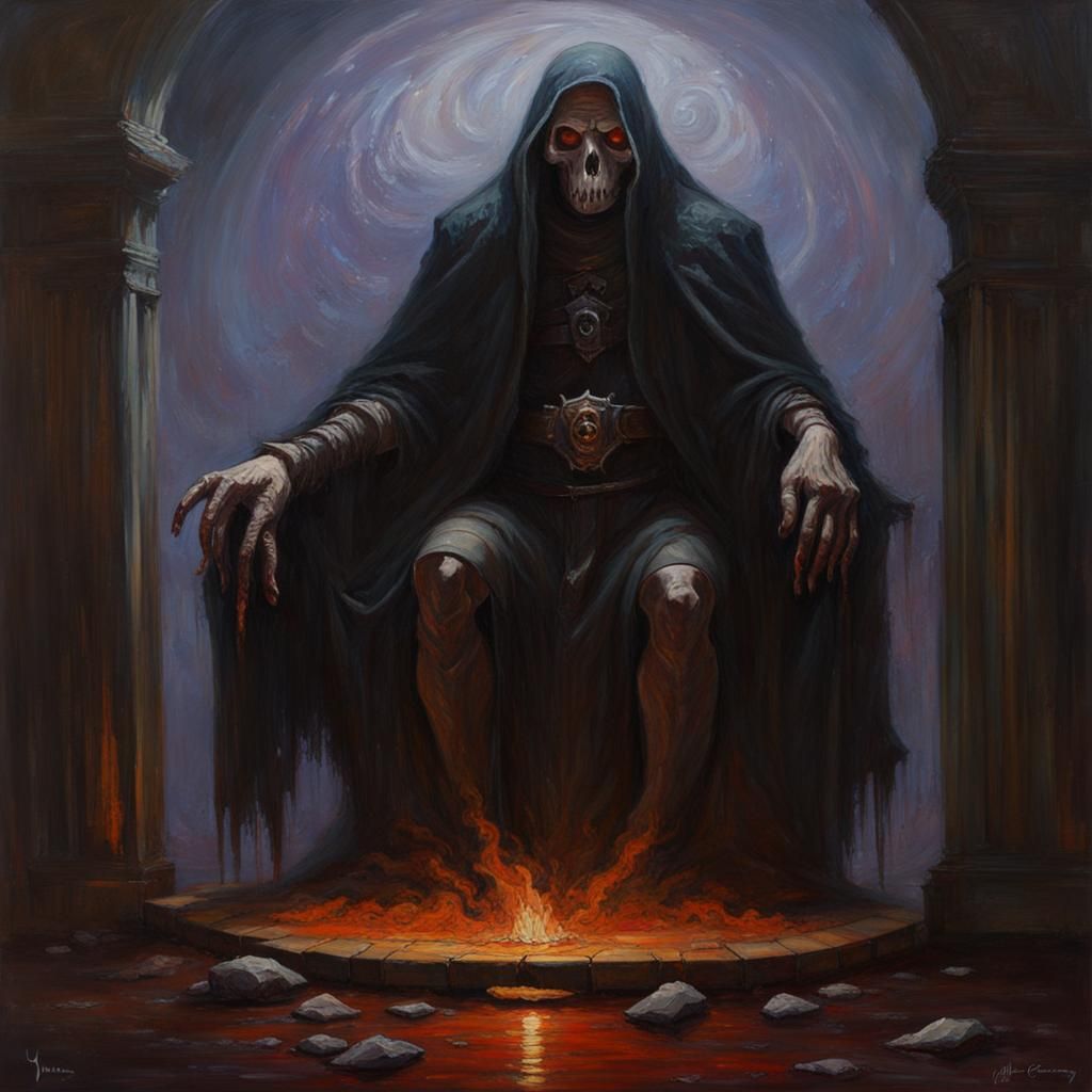 Grimdark Consciousness as Oil Painting