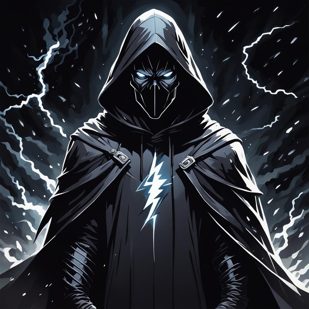 Mysterious Cloaked Figure in Dark Fantasy Art