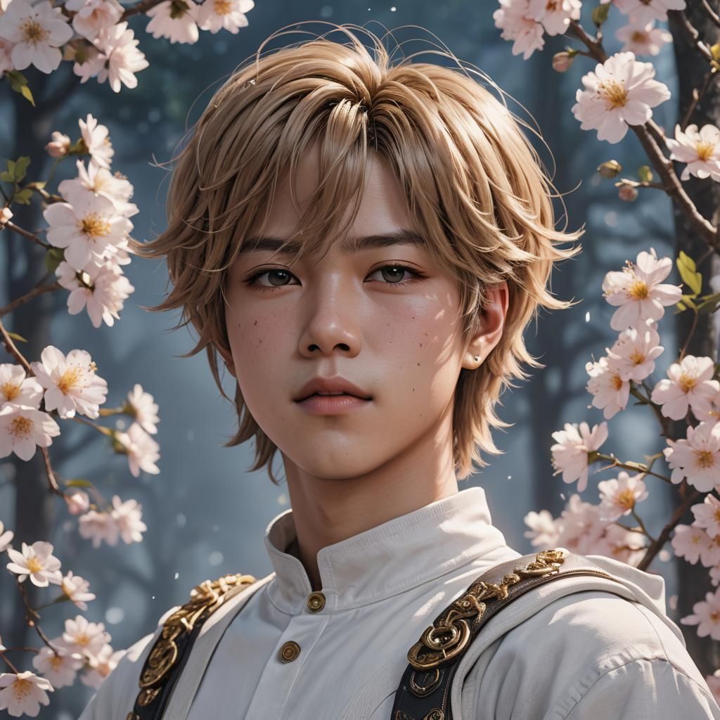 Detailed 3D Anime Art of Jimin Inspired by WLOP