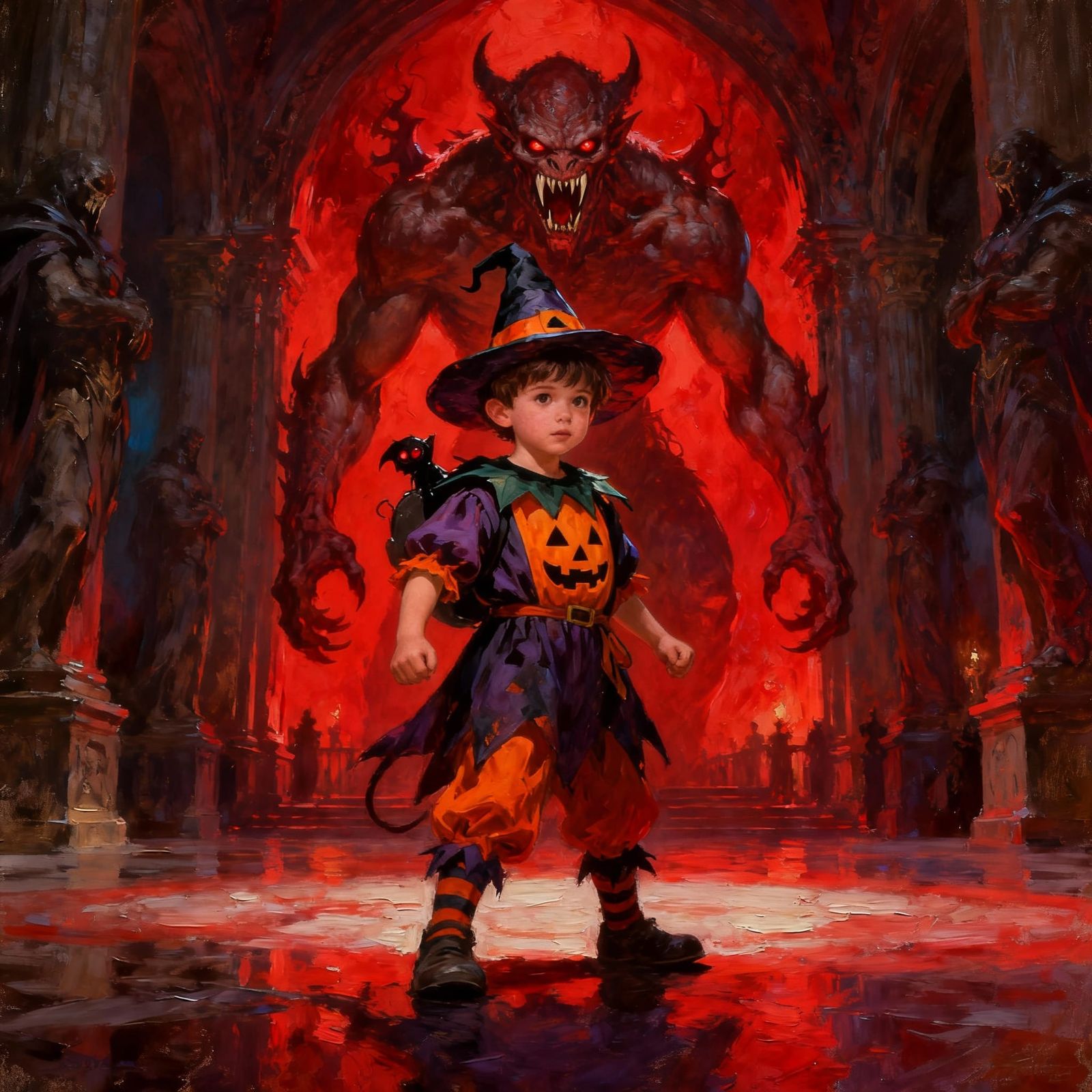 Mimic Trick-or-Treater in Crimson King's Hall