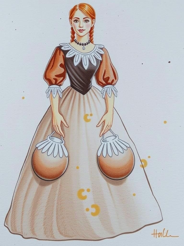 Brazilian Beauty in Sepia Silk Gown