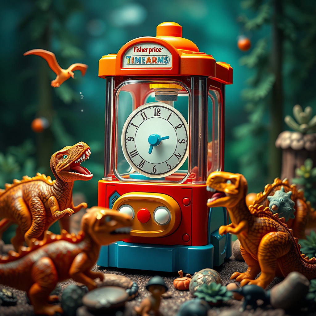 Fisher Price Toy Time Machine with Dinosaurs
