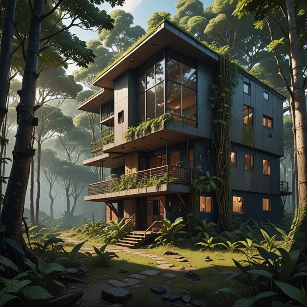 Surreal Treehouse Sanctuary in Amazonian Canopy