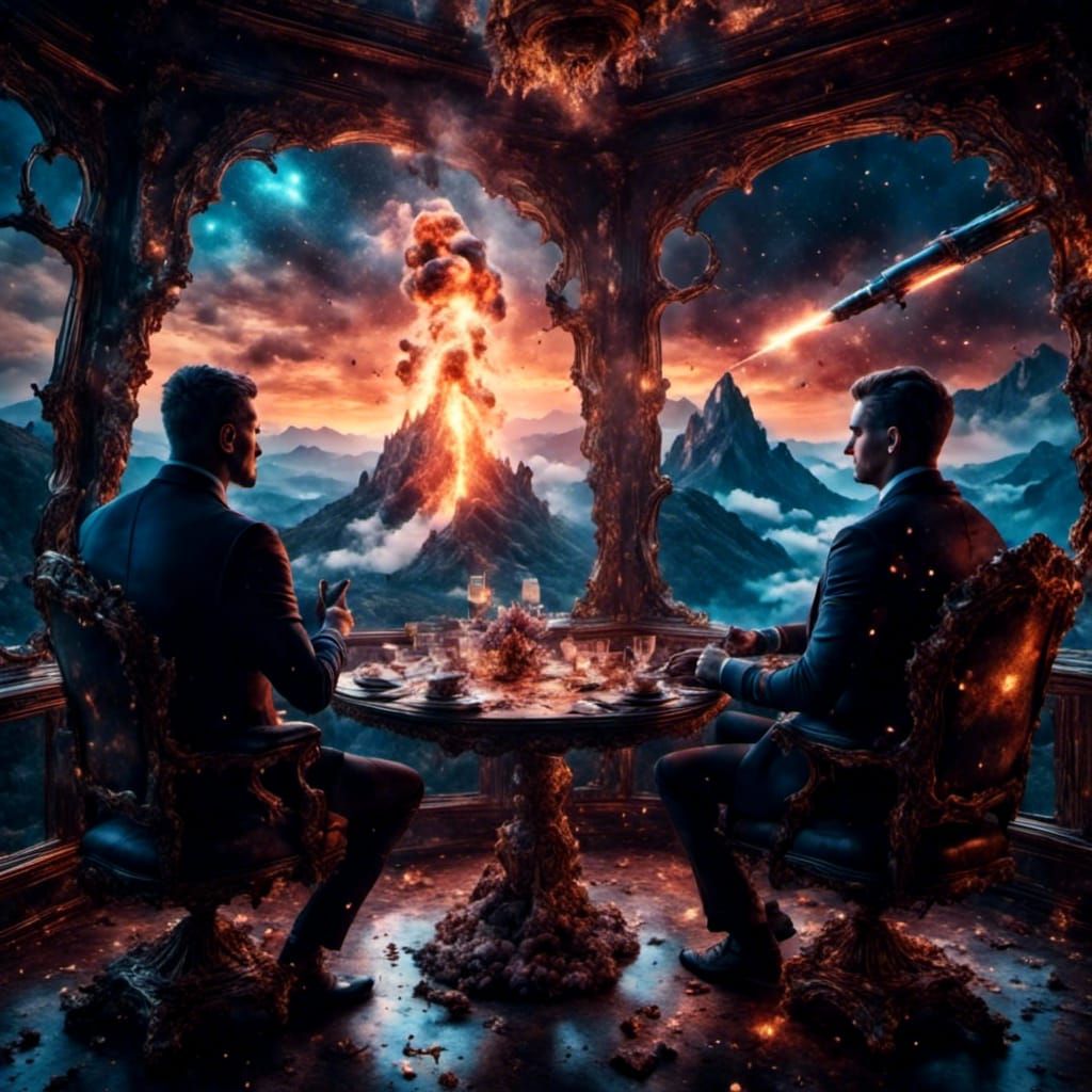 Luxury Yacht Apocalypse: Men Watch Missiles