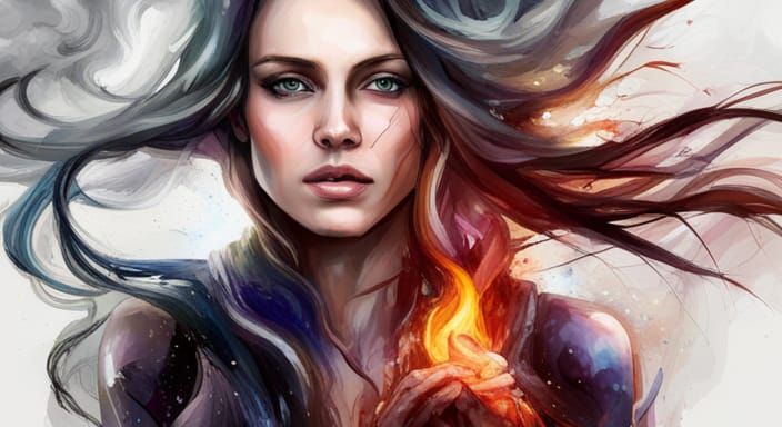 Drawing of Inner Turmoil and the Path to Healing