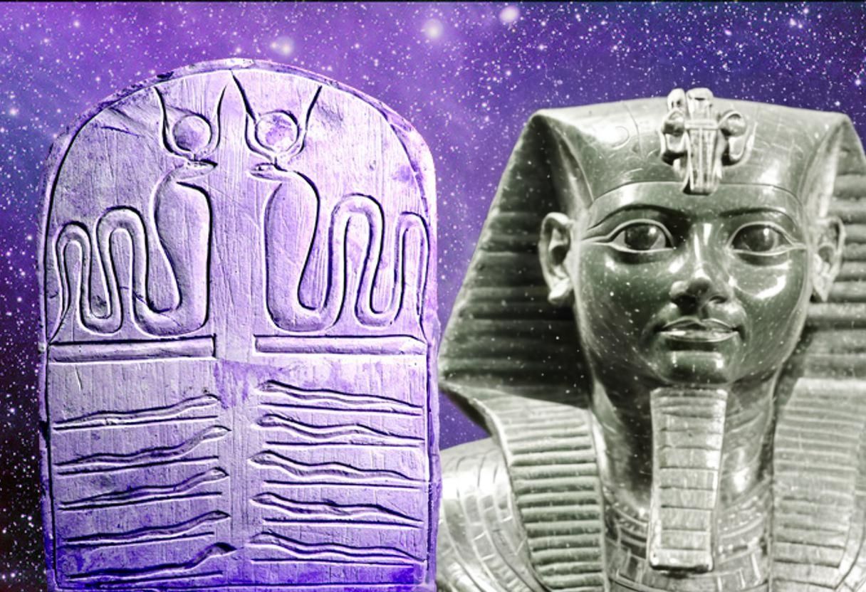 Emerald Pharaoh in Gold, 3D Render