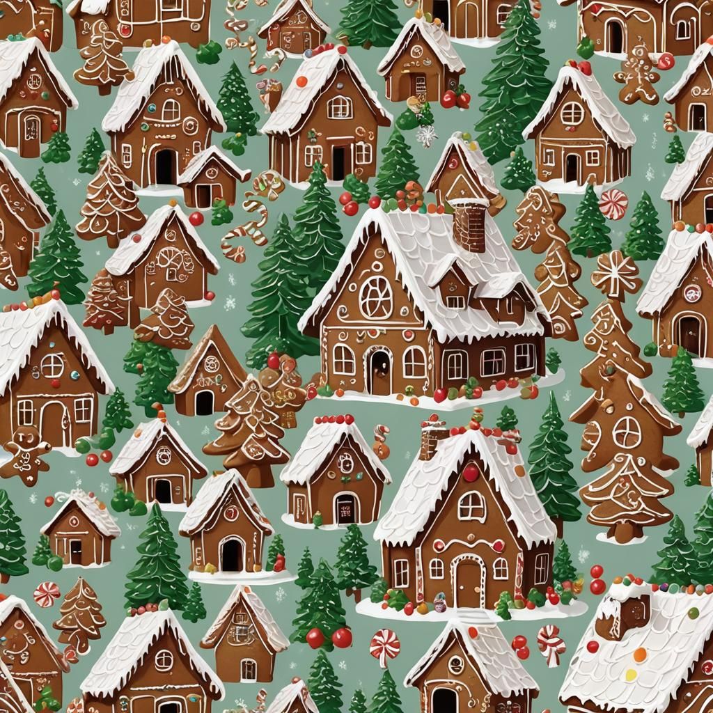 Whimsical Gingerbread House Creation