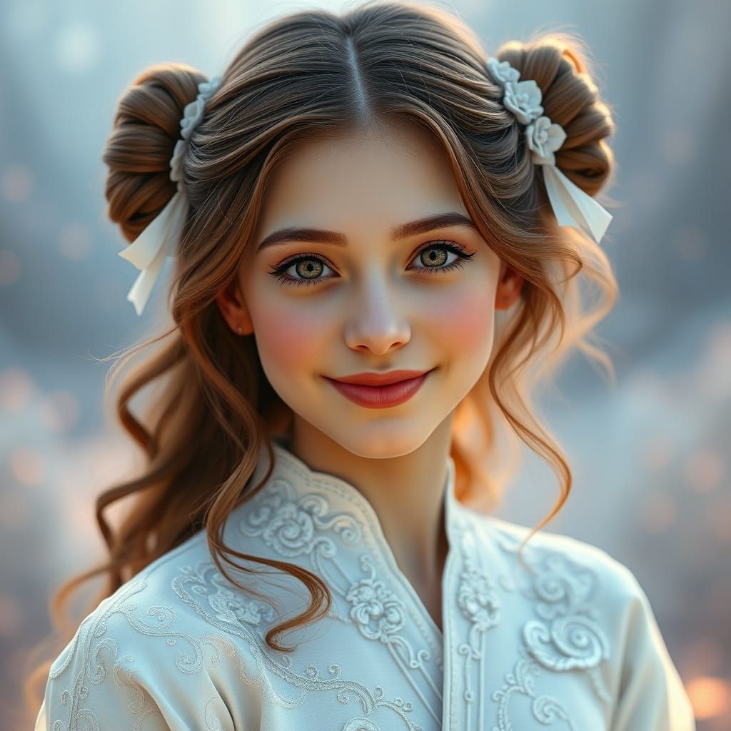 Ethereal Beauty in Whimsical Gown