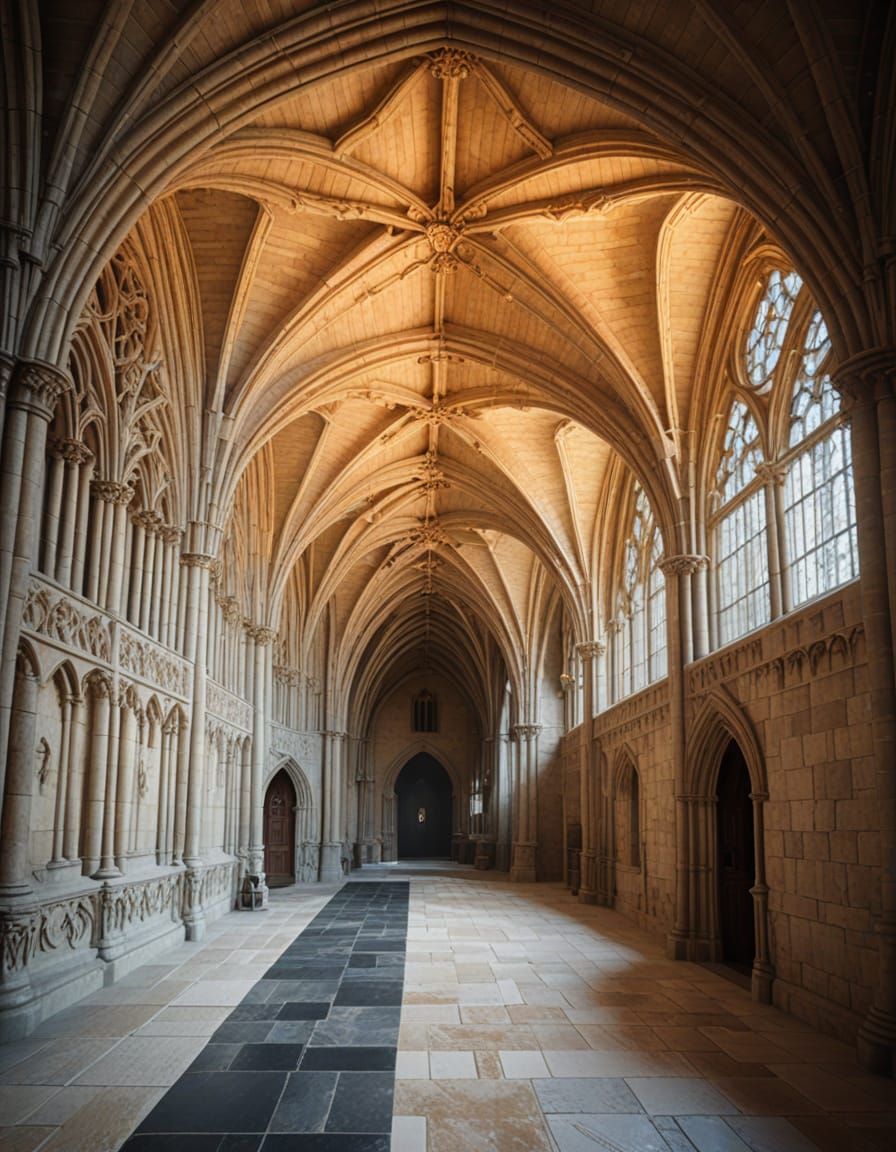 Majestic Gothic Sanctuary in Morning Light