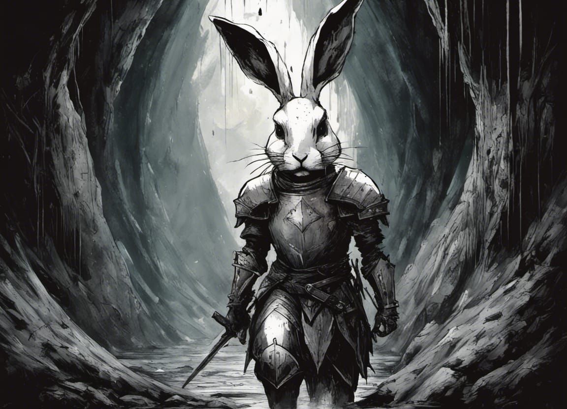 Sir Knight Bunny of Caerbonnog, Seeking the Grail