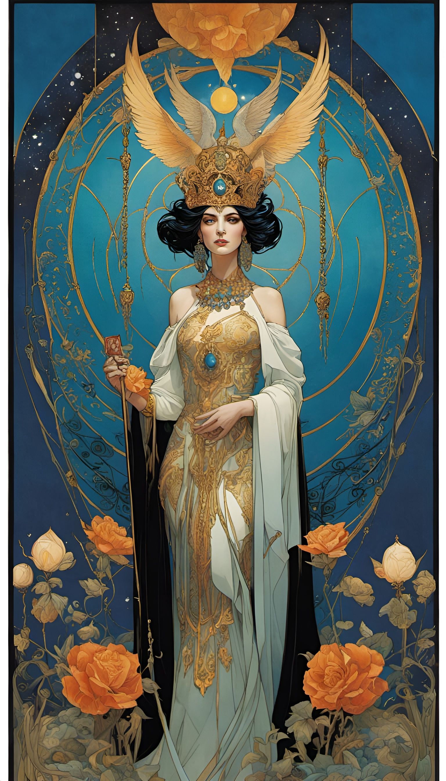 The Empress Tarot Card: Digital Oil Painting