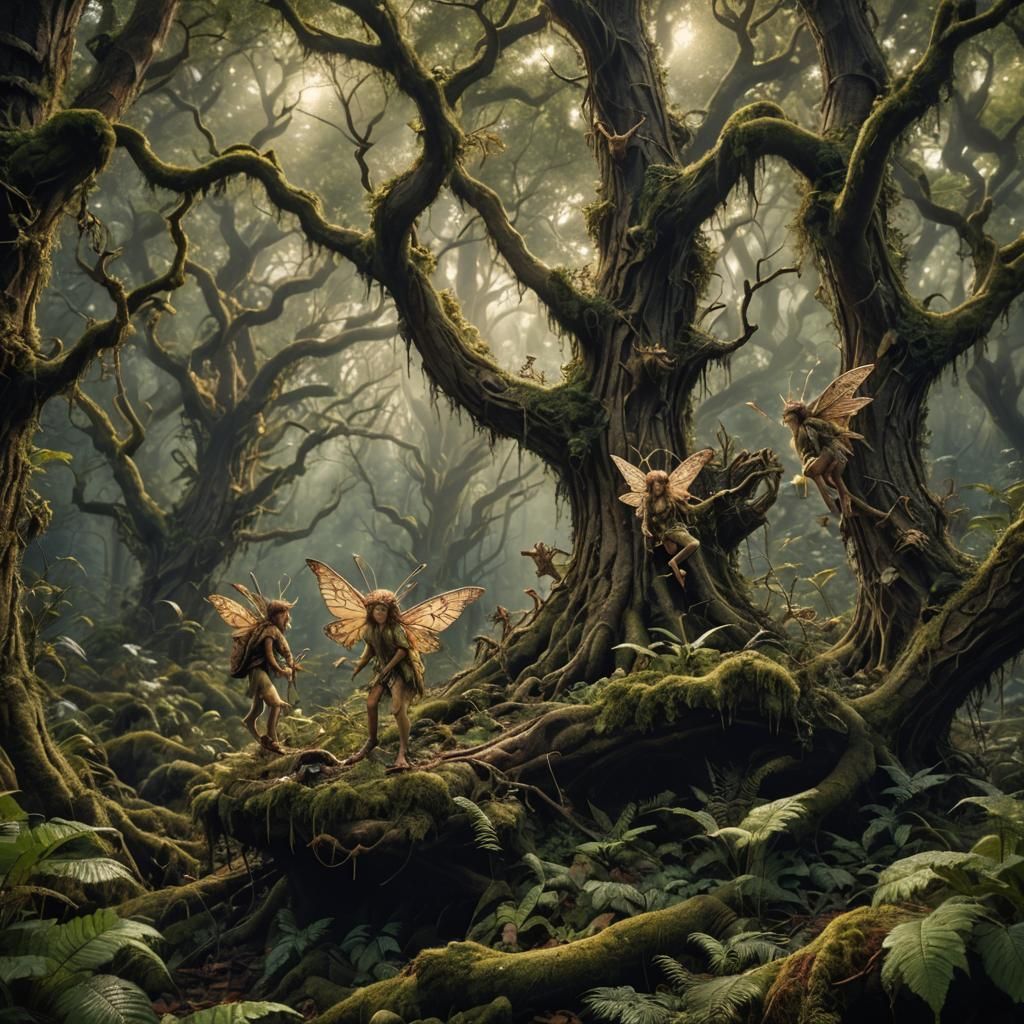 Enchanting Forest Pixies in Fantasy Style