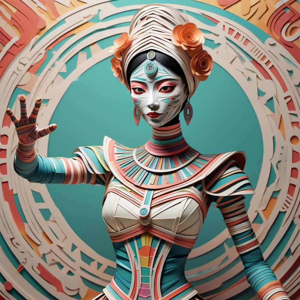 Kirigami mummy