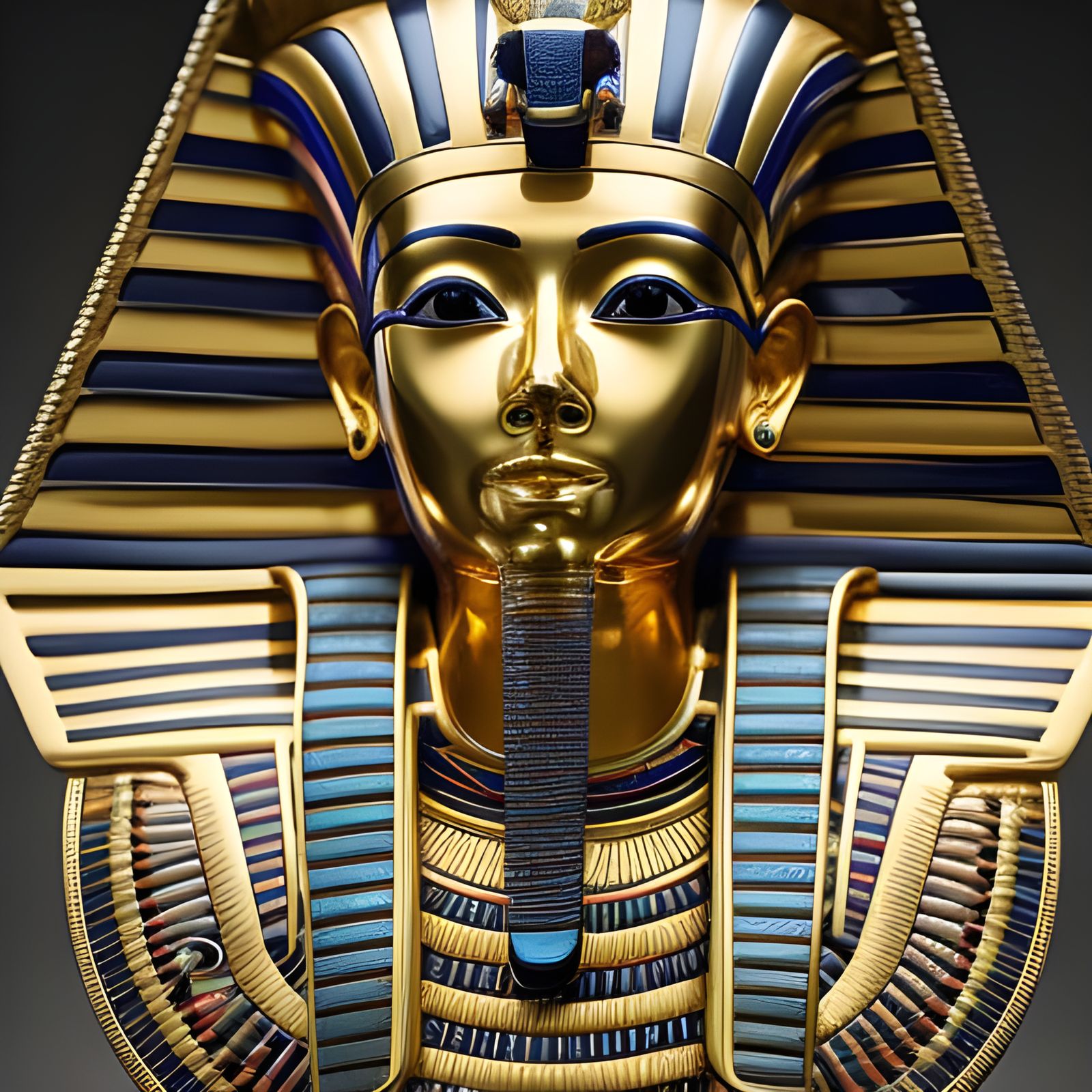 King Tutankhamen gold death mask