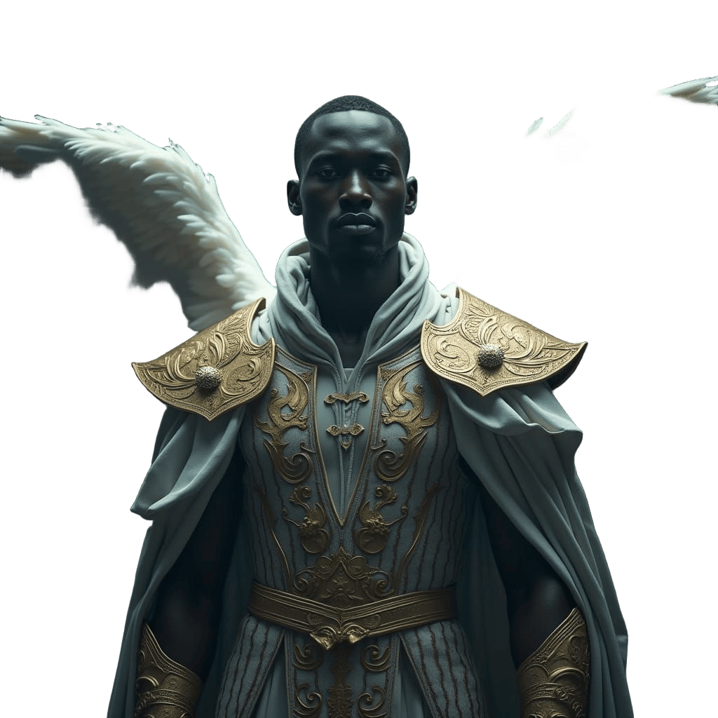 Angel of Majesty in Dark Realism