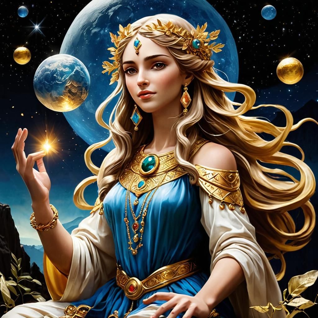 Goddess of Magic on Mount Mayeia: Comic Book Art