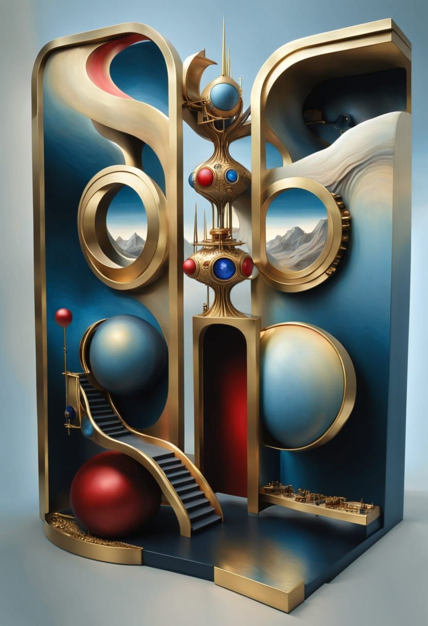 Model of a monument located on Rythalon