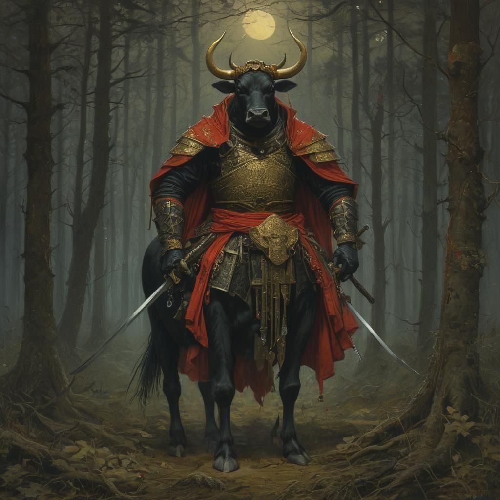 Cow Centaur Samurai