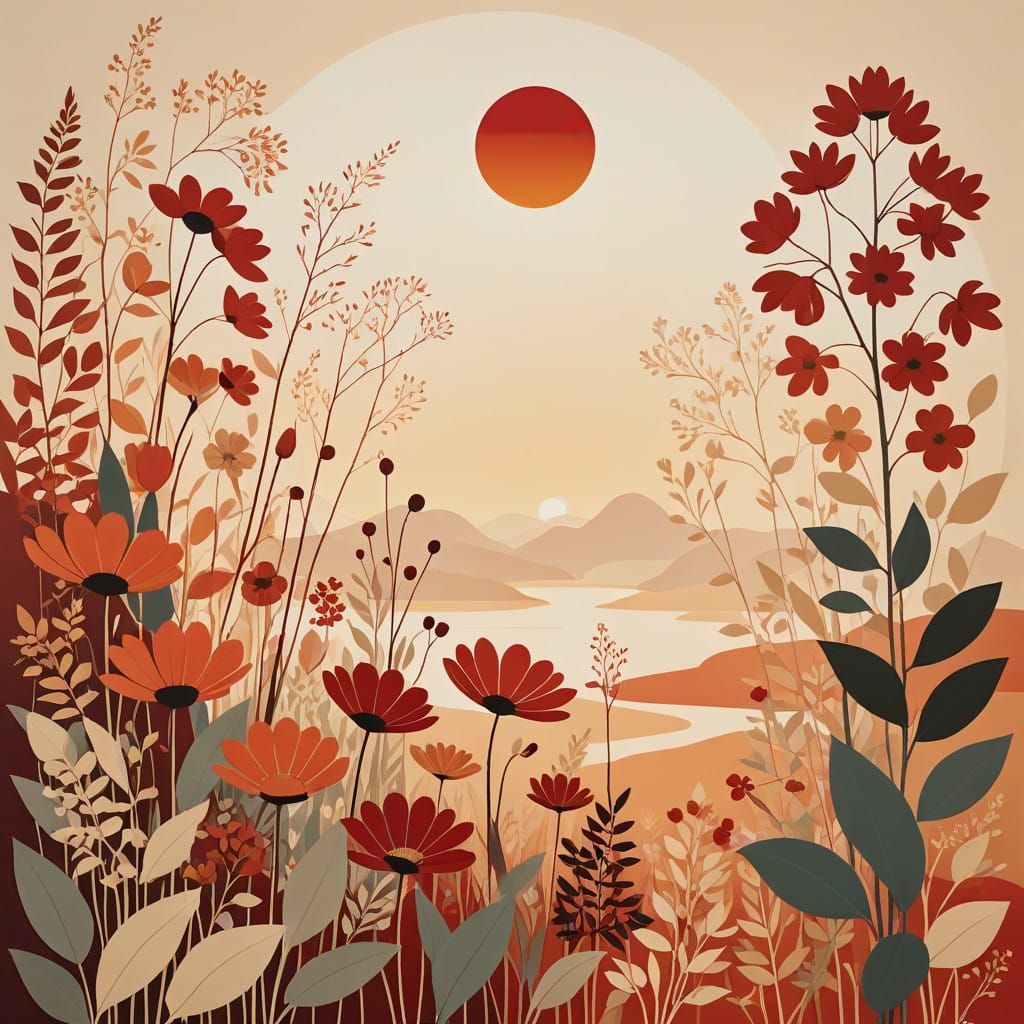 Abstract Minimalistic Landscape