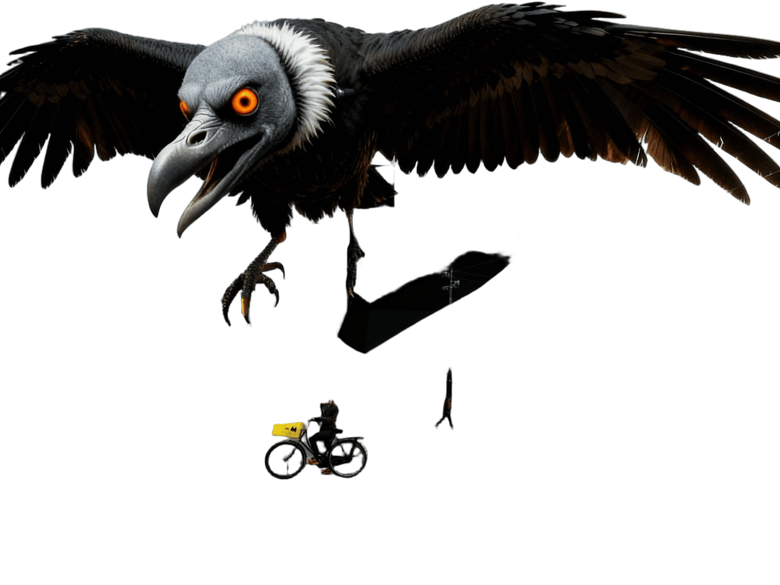 Vulture Perched Majestic