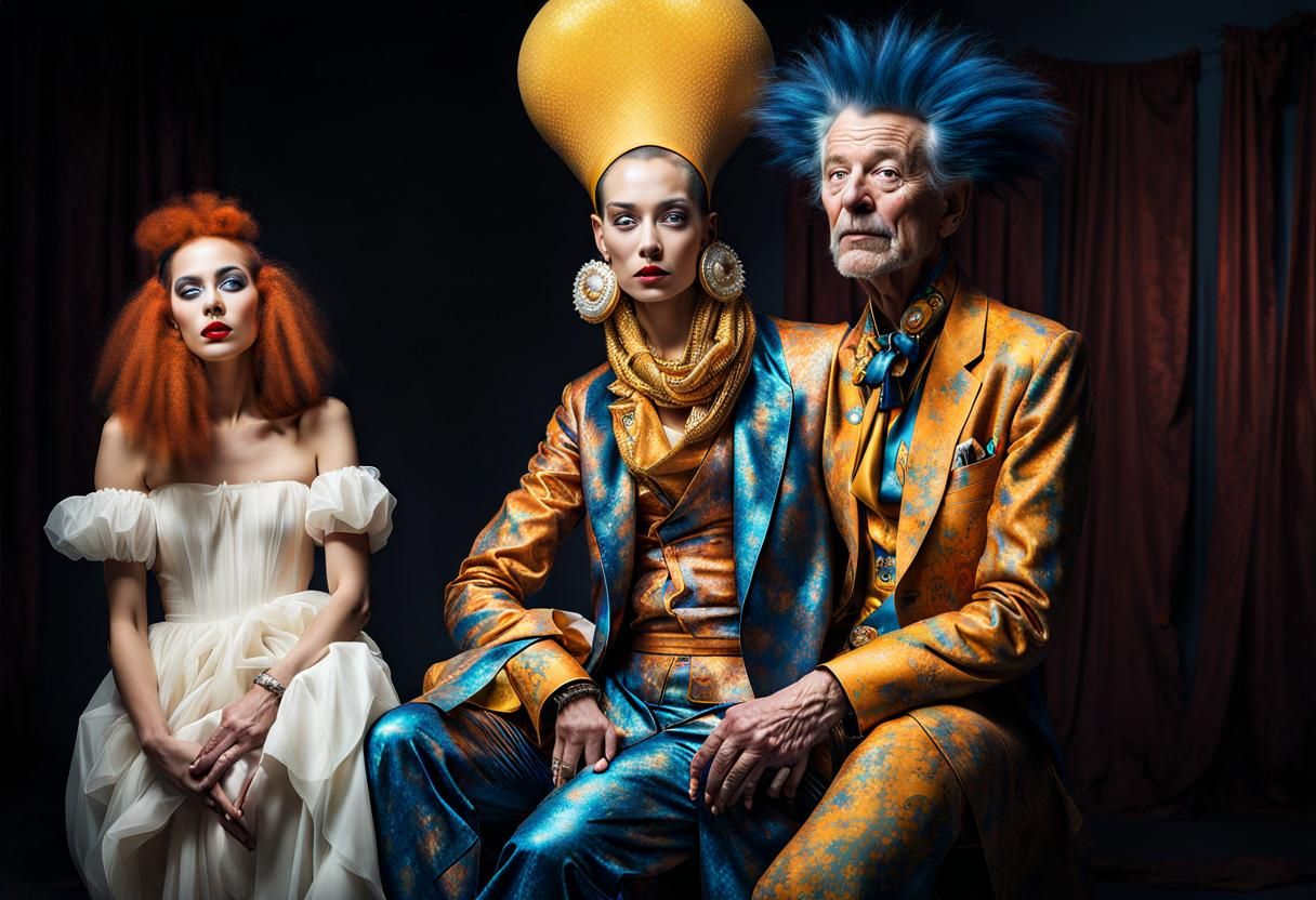 Extravagant Alien Characters in Maximalist Photorealistic St...