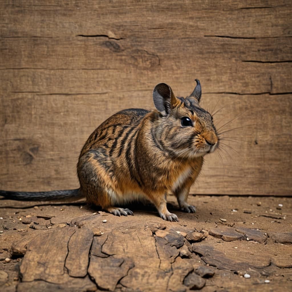 Solid Brown Degu in Professional Photography