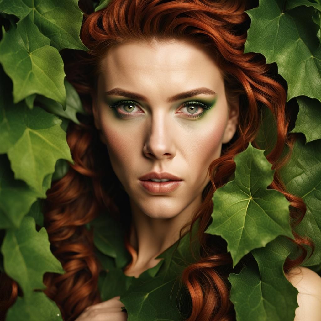 Portrait of Woman with Bokeh Effect