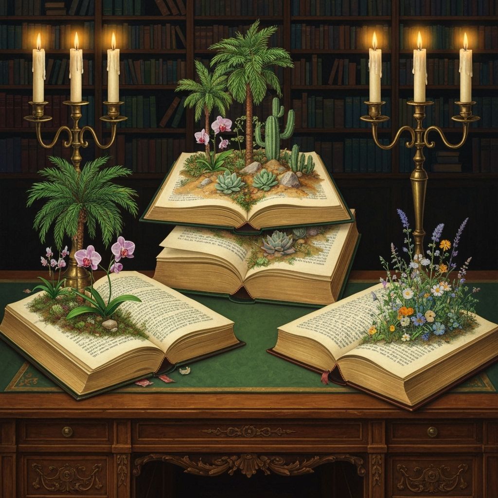 Miniature Worlds Bloom from Books: Pre-Raphaelite Style