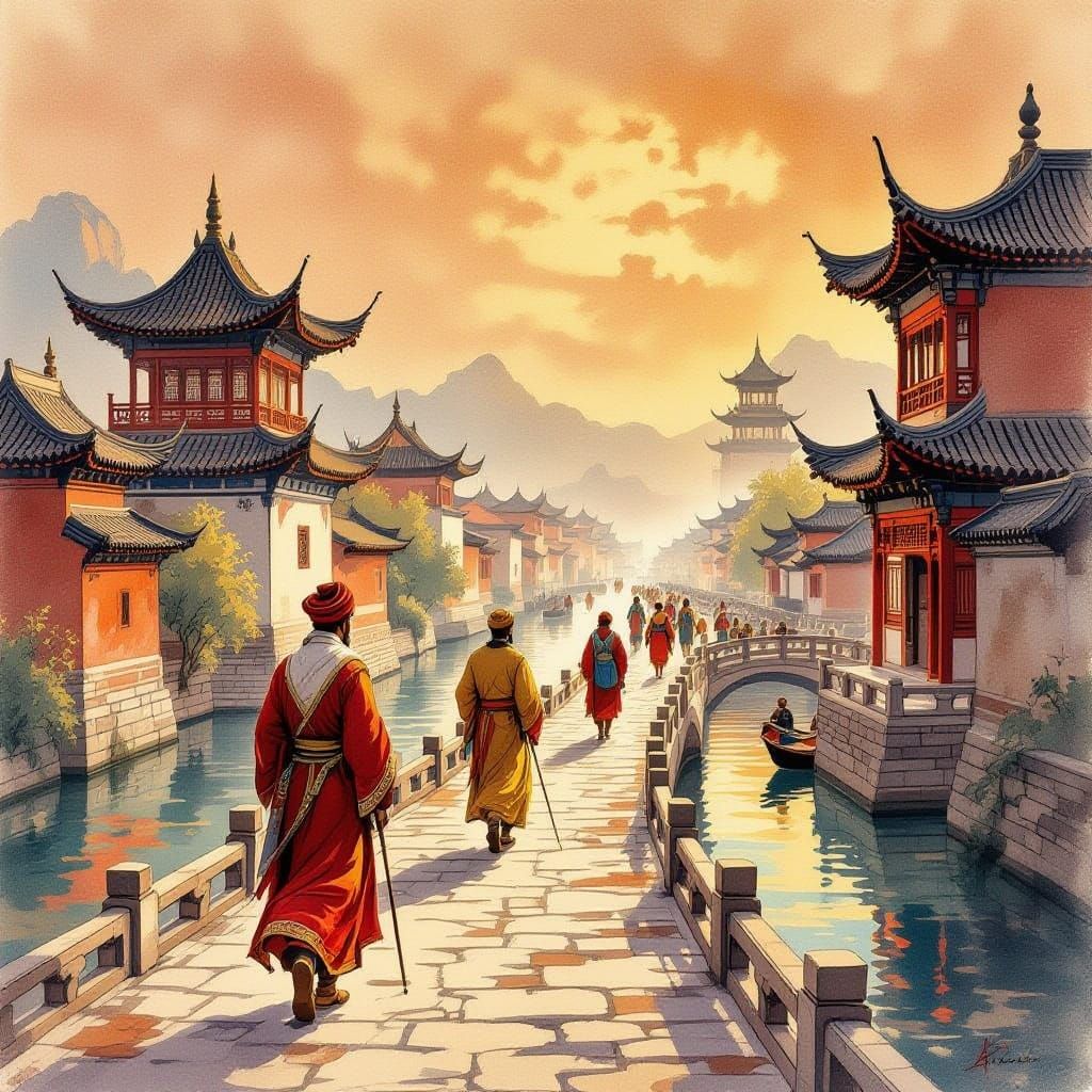 Marco Polo Venetian merchant and explorer travelled through ...