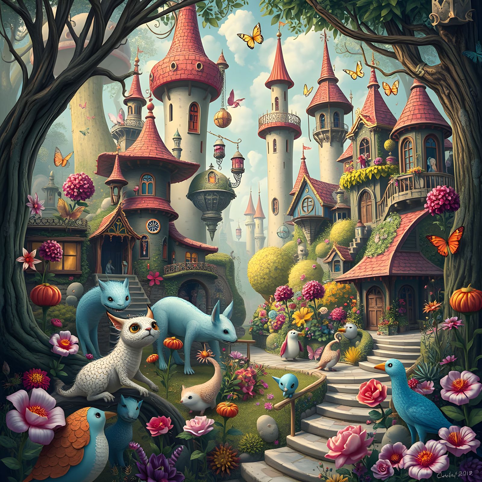 AI Interpretation of Wonderland