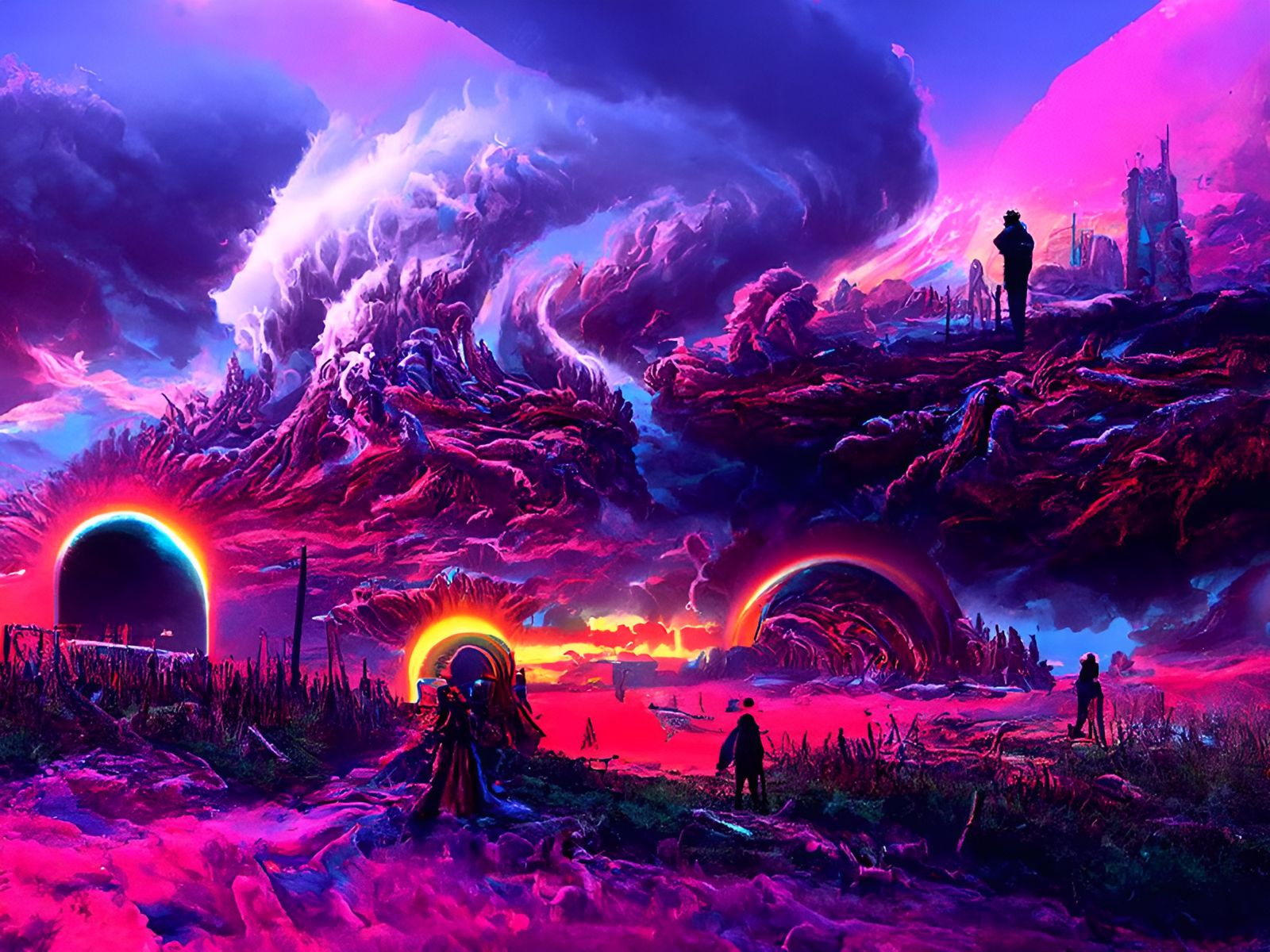 Colorful Psychedelic End of Days Masterpiece
